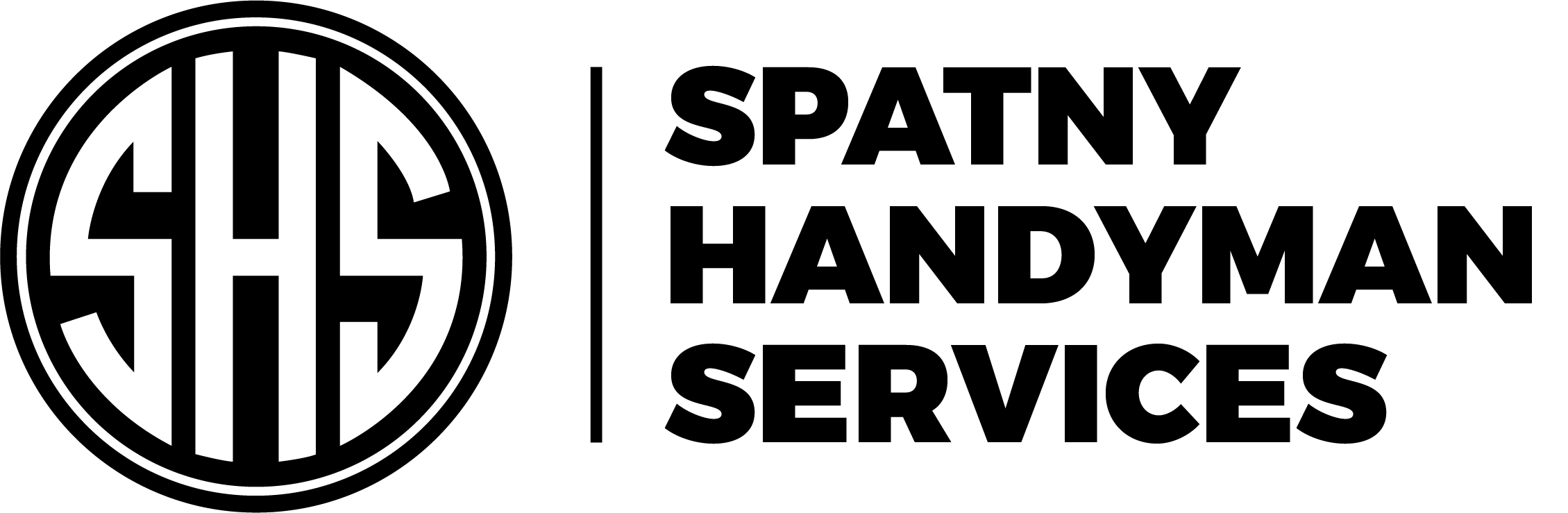 spatny handyman services logo black transparent